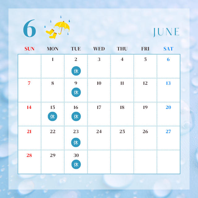 水色 黄色 シンプル 2026年 6月 7月 8月 カレンダー  Instagram 投稿 - 1.PNG